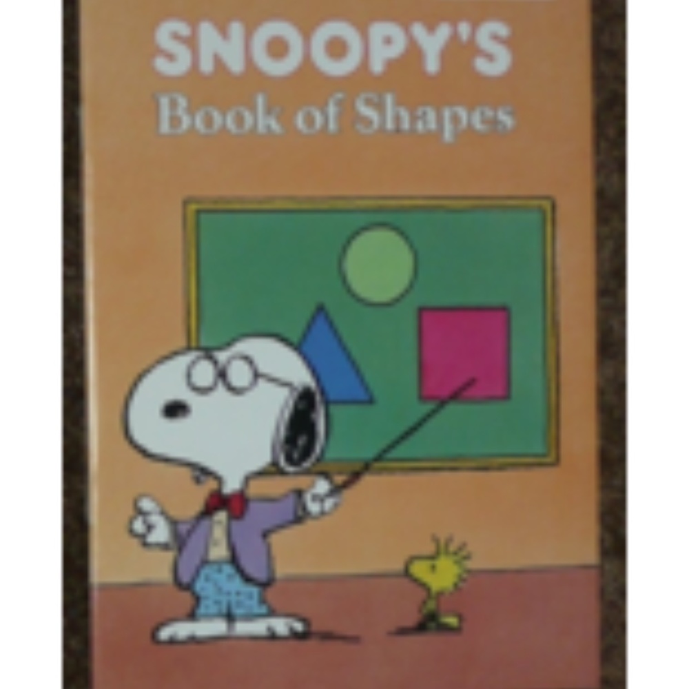 Vintage Snoopy's Book of Shapes 1987 Golden Books Vintage
